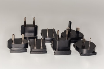 Various units adapters AC power supply under different regional standards