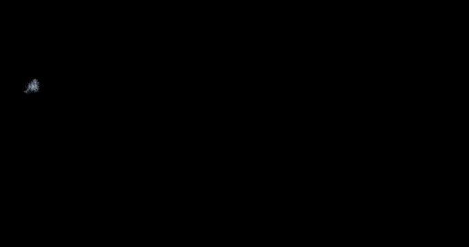 heavy muzzle flash effect on black background