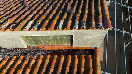 Old industrial roof