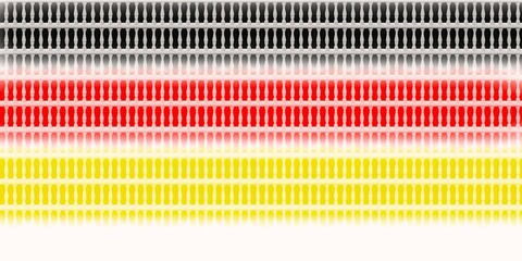 flag of Germany. Classic and hand drawn art style