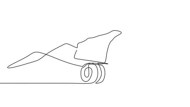 Simple vector illustration of a large dump truck for construction vehicle design
