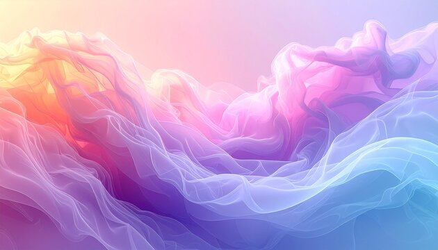 abstract, pastel, smoke waves, soft colors, airy background, gentle, bright gradient, dreamy, flowing shapes, smooth texture, minimal abstract, modern wallpaper, template design, vibrant pastel, elega