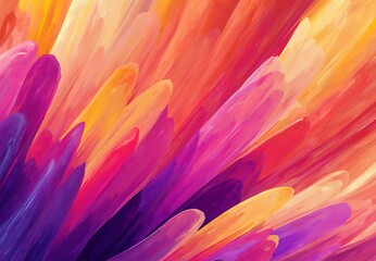 Bright Abstract Painterly Purple Orange Transition with Sweeping Diagonal Fluid Texture