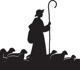 silhouette of a girl with a sword