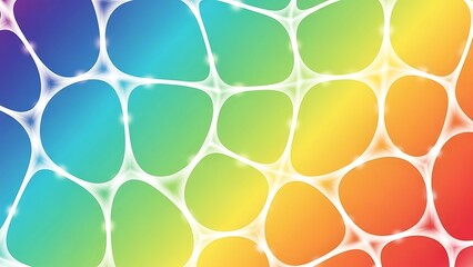 Colorful rainbow cell pattern abstract background