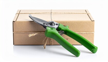 green box with a knife and a fork