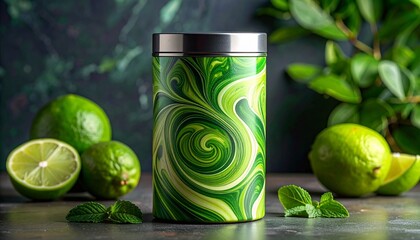 Red and Green Santa Hats in Festive Row on Wooden Surface for Editorial Styling and Christmas Celebration Themes