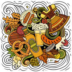 Beer doodle cartoon funny illustration