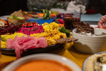 Mediterranean Hummus Platter with Fresh