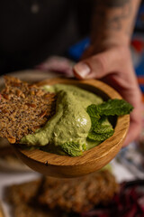 Mediterranean Hummus Platter with Fresh