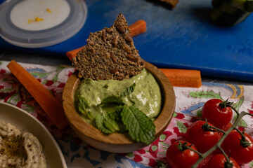 Mediterranean Hummus Platter with Fresh