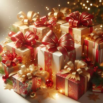 A season of shimmering light unfolds with a gentle glow that fills every heart with hope and wonder as beautifully wrapped gifts gather together to share a message of kindness and gratitude. Each ribb