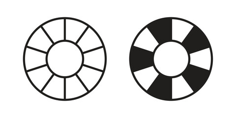 Rubber ring icon doodle set. editable outline stroke vector eps © Tareem