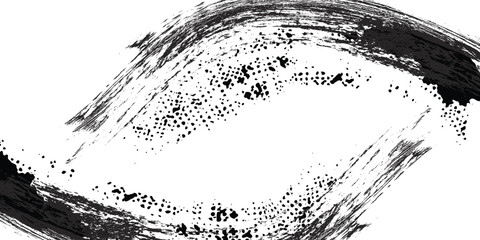 Tire tread marks, wheel textures, tire marks - car racing, motocross, drift, rally, off-road and others. Vector black isolated texture in grunge style with splashes.eps10 vector