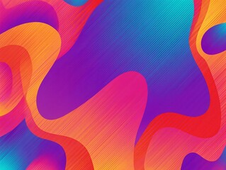Colorful Saturated Neon Dynamic Molten Gradient Layered Wavy Blobs Background