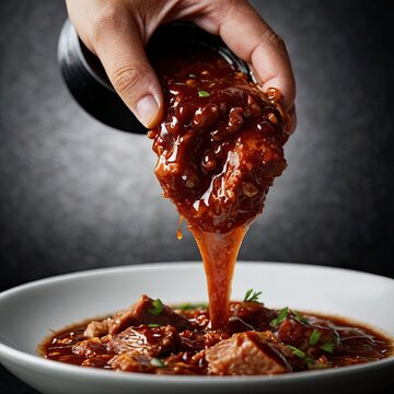 Bring authentic Thai cuisine to life with this ultra realistic 3D render of Thai Red Pork with Rice (Khao Moo Daeng).