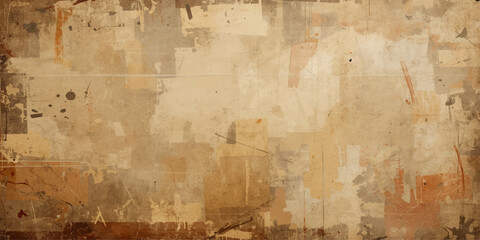 Old brown vintage textured grunge wall paper design © hossain