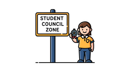 Depicting Student Council Leadership Zone and Achievements with a Cartoon Representation