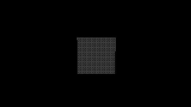 Rotating Dithered Cube Loop Animation