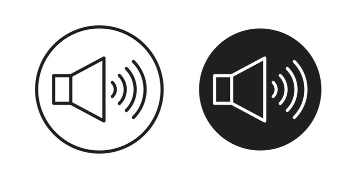 Volume icon designs collection for mobile, ui, web.