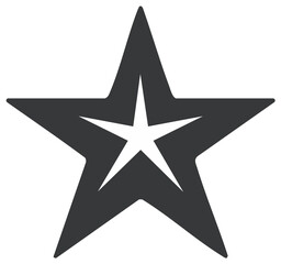 Obraz premium Stylish Five Pointed Star Illustration Icon Design Modern Abstract Creative Shape Decoration