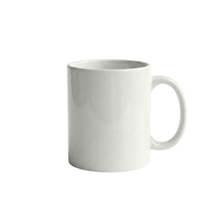 Standard White Ceramic Coffee Mug Isolated Mockup
