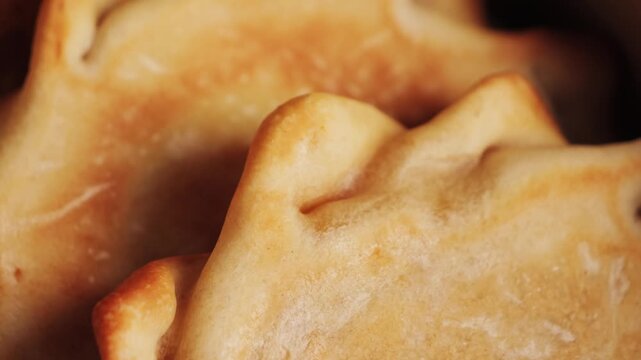 Empanadas close up, concept of pastries and pies.