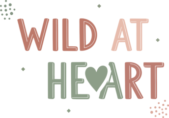 Wild at heart hand lettered phrase isolated on transparent background T-shirt  Design