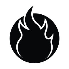 Fire flame vector isolated on white background