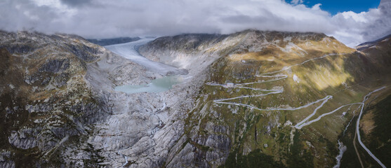 Rhone Glacier and Furka Pass, Switzerland