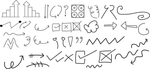 Hand Drawn Sketch Elements Collection vector