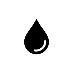 Fototapeta premium Black water drop icon vector illustration for web design and graphic design resources and logo design use