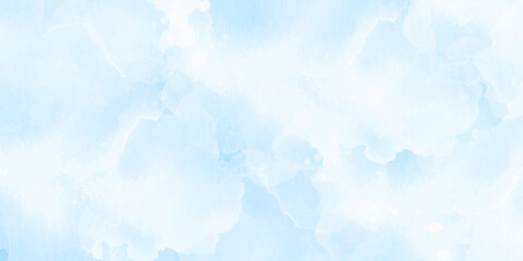 abstract watercolor background. light cyan watercolor  blue  wet wash splash invitation card background template collection
