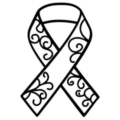 Mental health awareness doodle art icon. line art element illustration concept.