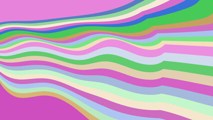 Pastel Wave Pattern - Modern Stripes Background for Gentle Designs & Calming Visuals