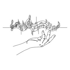 hand drawing of a musical instrument