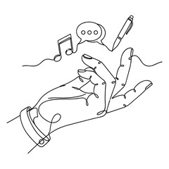 hand holding a skateboard