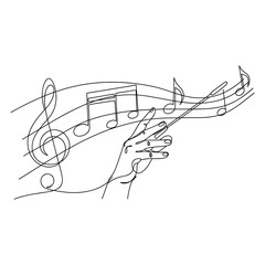 music notes background