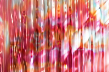 Reeded Glass. Colored Ribbed Background. Blue, Purple, Silver, Pink and Violet. Holographic color on geometric background for design. Bright crystal reflection with futuristic wave.