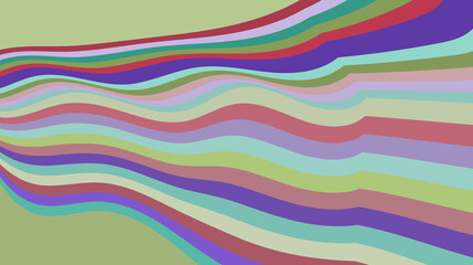 Vintage Striped Waves - Retro Inspired Pattern for Artistic Backgrounds & Digital Designs