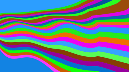 Bold Wavy Lines: Vibrant and Energetic Abstract Graphic Background Design