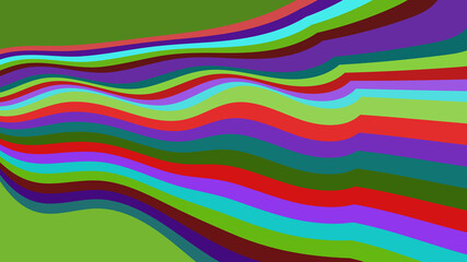 Colorful Abstract Waves - Dynamic Striped Pattern Background for Creative Design Projects