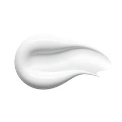 White Cream Swirl Isolated On Transparent Background