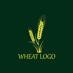 wheat logo design vector format