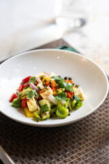 fresh chopped seafood salad