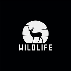wildlife animals logo design vector