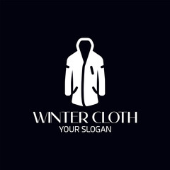 winter clothing logo design vector