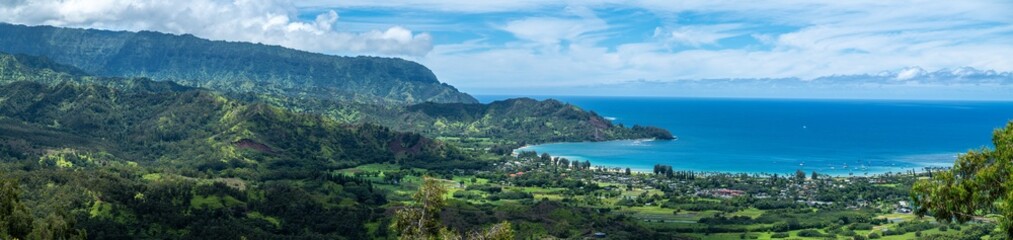 Hanalei Bay Area on Kauai, HI