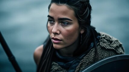 A viking woman: Shield Maiden 
