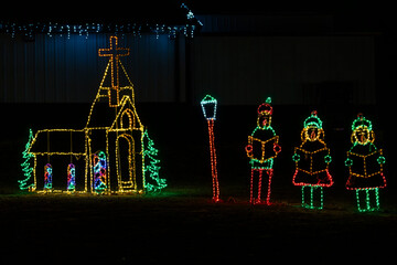 Colorful Holiday Lights in December